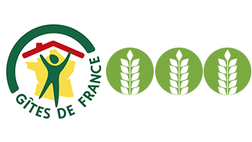 Logo Gîtes de France, classement 3 épis